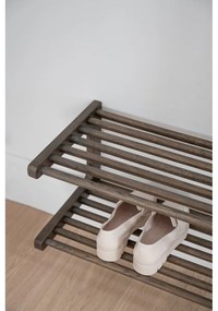 Тъмнокафяв висящ шкаф за обувки от дъбова дървесина Inverness - Rowico