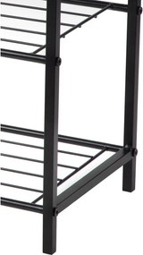 Черна стоманена стойка за обувки 63x44x30 cm Asten – Bonami Essentials