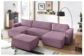 Розова табуретка от велур Nihad - Bobochic Paris