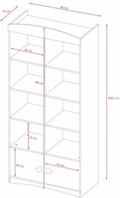 Етажерка за книги Julia