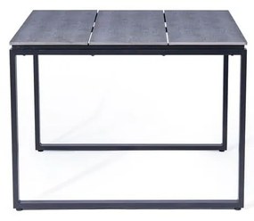 Комплект от 2 ратанови стола за хранене Carla и черна маса Strong - Bonami Essentials