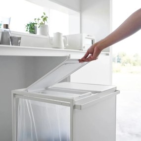 Бяло метално кошче за рециклиране Tower – YAMAZAKI