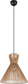 Метално висящо осветително тяло в естествен цвят с абажур от хартиен шнур ø 35 cm Rosalie – Reality