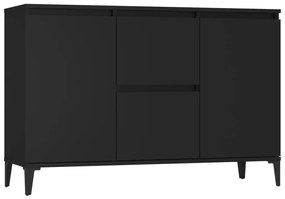 806113 vidaXL Сайдборд, черен, 102x35x70 см, инженерно дърво