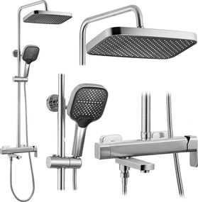 Комплект за душ Rea Arlo Brush Nickle