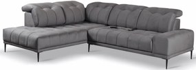 Ъглов диван Gallena-Right-Gray Dark