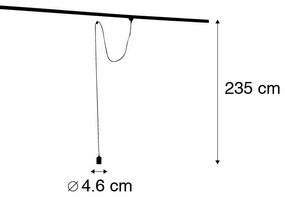 Висяща лампа с релсова окачване златиста - Cavalux