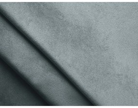 Светлосин кадифен ъглов диван (десен ъгъл) Nalu – Makamii