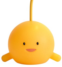 Модерна настолна лампа жълта с включен LED акумулатор - Bulby