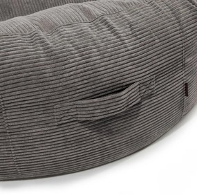 Пуф от рипсено кадифе в цвят горчица Roll 135 – SLOWDOWN