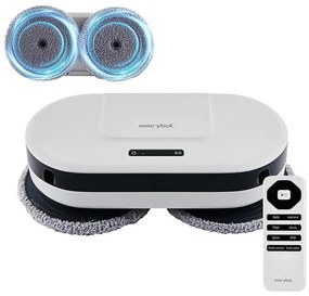 Робот за миене на подове Everybot EDGE 2 RS350, 27W, 210 мл, Мокро/сухо, Автономност до 200 мин, 7 режима, Сензор против падане/блъскане, Бял