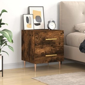 827286 vidaXL Нощно шкафче, опушен дъб, 40x35x47,5 см, инженерно дърво