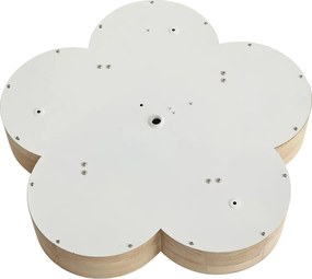 Детска таванна лампа дърво с бяло - Lucille