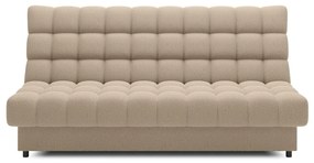 Бежов разтегателен диван с място за съхранение от букле 197 cm Clareta – ELTAP