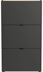 Антрацитна накланяща се стойка за обувки 71x127x22 cm Ameca – Germania