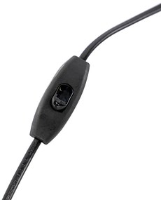 Ар Деко настолна лампа бронз с черен цвят без абажур - Areka