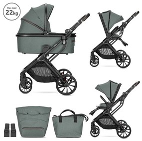Комбинирана детска количка 2в1 GLORY LORELLI - GREEN