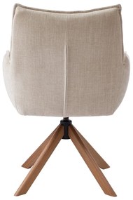 Кремави тапицирани трапезни столове в комплект 2 бр. Marilla – Unique Furniture