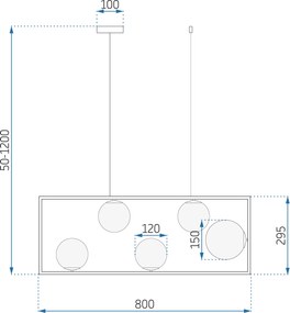 Плафон APP1020-5CP