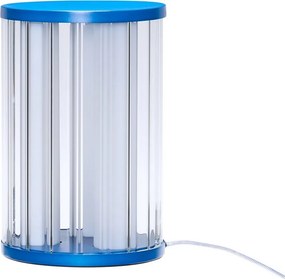 Синя стъклена LED затъмняваща се настолна лампа (височина 30 cm) Aru – Hübsch