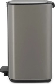 Сиво стоманено кошче за боклук с педал 12 l Bo – Brabantia