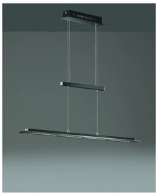 Черно метално LED затъмняващо се висящо осветително тяло Tenso – Fischer &amp; Honsel