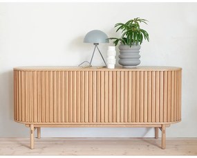 Нисък скрин от дъб 160x73 cm Carno - Unique Furniture