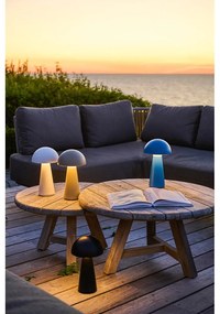 Сива LED настолна лампа с дистанционно управление (височина 28 cm) Sam – Sirius