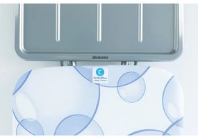 Маса за гладене Brabantia C 90300114, 124x45 см, 7 позиции за регулиране, Поставка за парогенератор, PerfectFlow, Бял/Светлосин