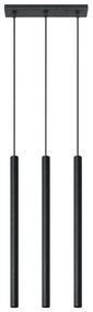 Черна висяща лампа, дължина 30 cm Fideus - Sollux