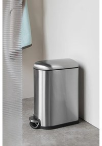 Кошче за боклук с педал от неръждаема стомана в сребрист цвят 10 l Wather – Mette Ditmer Denmark
