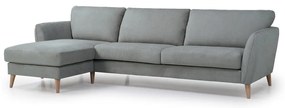 Светлосив ъглов диван (ляв ъгъл) Oslo - Scandic