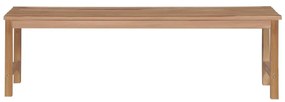 44994 vidaXL Градинска пейка 150 см тиково дърво масив
