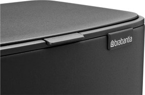 Тъмносиво стоманено кошче за боклук с педал 12 l Bo – Brabantia