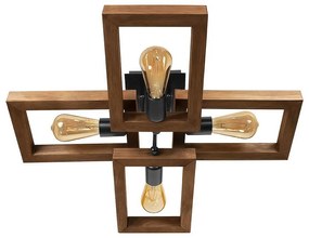 Плафон ТИЕРА, палисандър, 4xE27