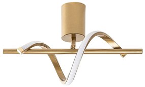LED осветително тяло за таван в златист цвят 7x41 cm Likma – Opviq lights