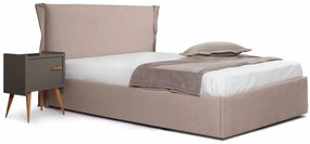 Тапицирано легло Paris-Mocca-150 x 200-Με μηχανισμό ανύψωσης