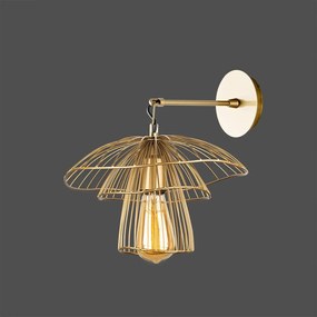Стенна лампа в златист цвят, височина 36 cm Root - Squid Lighting