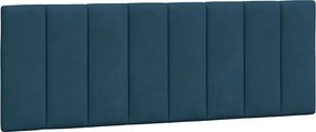 374665 vidaXL Мека табла за легло Hanko, синя, 120 см, кадифе