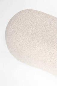 Кремава подплатена пейка от прежда с примки от букле Noxx – White Label