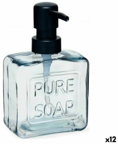 Дозатор за Сапун Pure Soap 250 ml Кристал Черен Пластмаса (12 броя)