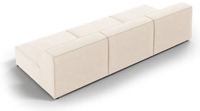 Кремав кадифен диван 240 cm Jodie – Micadoni Home