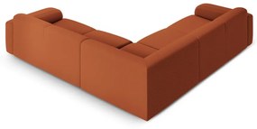 Кафяв ъглов диван от букле (променлив/L форма) Molino – Micadoni Home