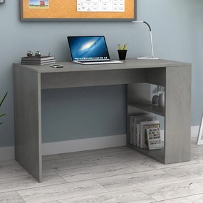 Офис бюро Mikro TopMebel от меламин в цвят бетонно сиво 120x60x75cm