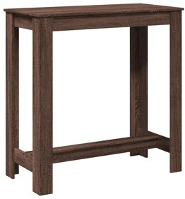 854415 vidaXL Бар маса, кафяв дъб, 102x50x103,5 см, инженерно дърво