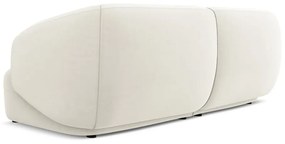 Бял кадифен диван 232 cm Moana – Makamii