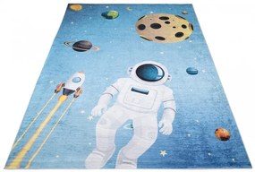 Детски килим с мотив на астронавти и планети Ширина: 80 см | Дължина: 150 см