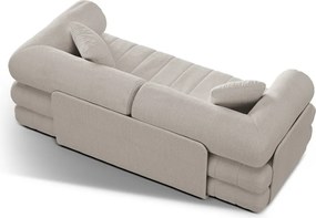 Бежов сгъваем диван от прежда с примки от букле 206 cm Kemi – Cosmopolitan Design