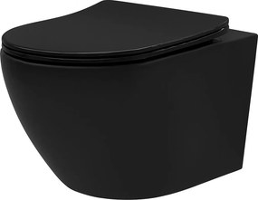 тоалетна чиния Rea Carlo Mini Tornado NF BLACK MATT