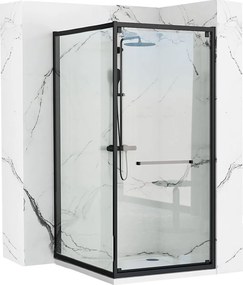 Душ кабина Rea Space In Black 80x100